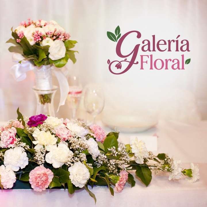 Galería Floral - Logotipo en material gráfico